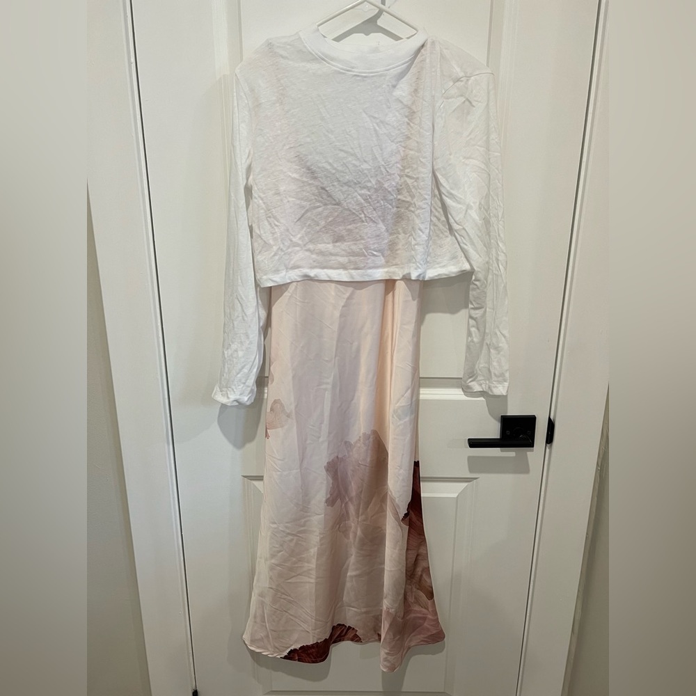 All Saints Bunno Nubila 2-In-1 Dress pink Size 4